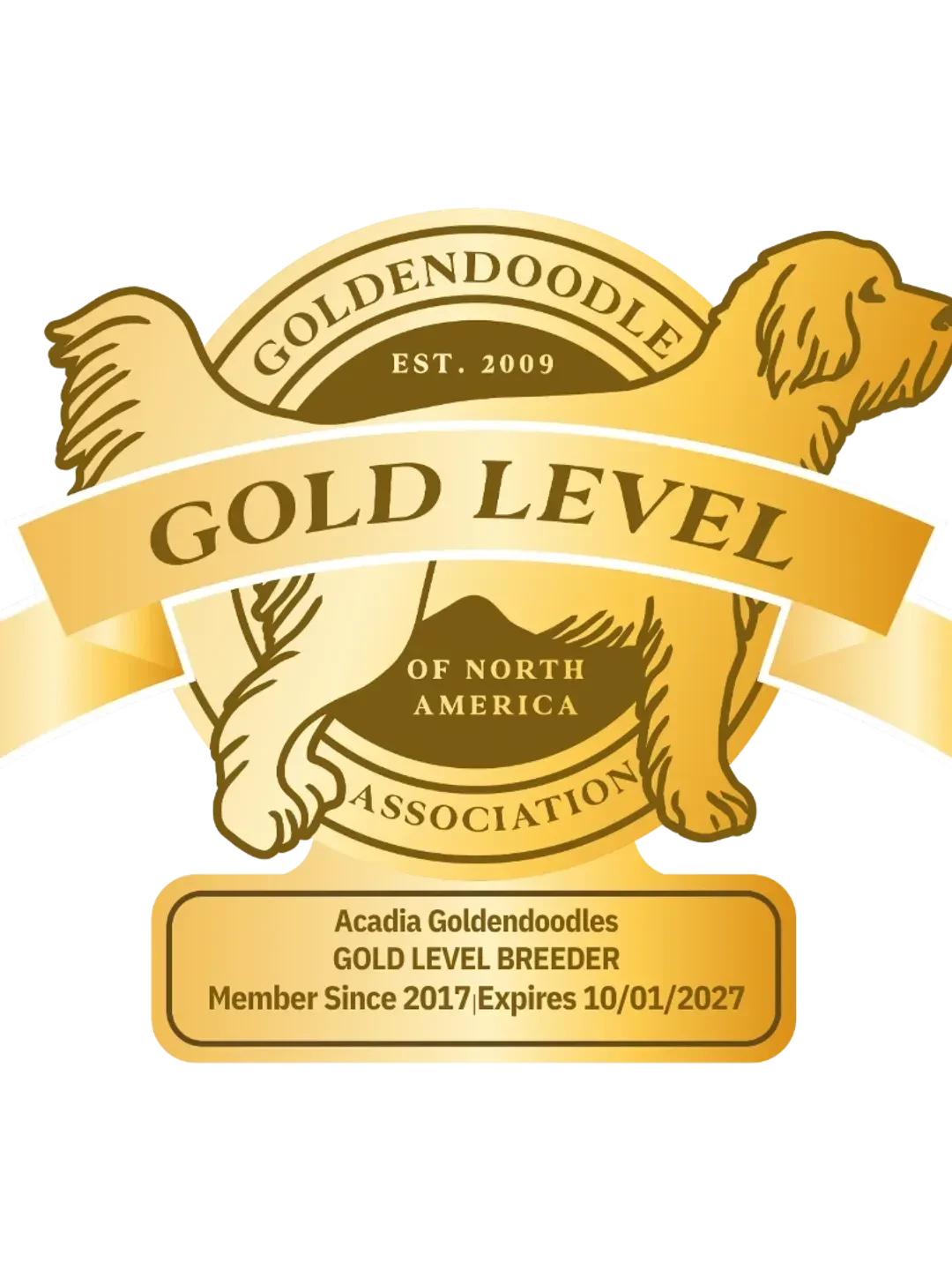 GANA Gold Level Breeder